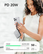 VRURC Portable Phone Charger 4 Built-in Cables, Fast Charging PD 20W Power Bank - Image 7
