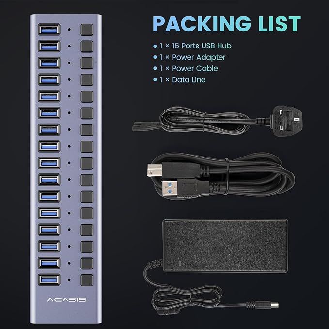 90W Powered USB Hub - Image 9