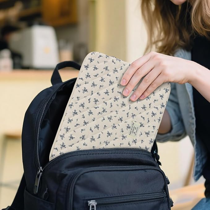 Puffy Laptop Sleeve 13-15.6 Inch Cute Quilted Laptop Protective Case Padded - Image 5