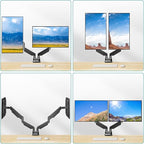 MOUNT PRO Dual Monitor Stand for Max 43 Inch Ultrawide Computer Screen - Image 9