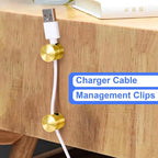 4 Sets Charger Holders for Cords, Adhesive Metal Cord Clips, Cable Management - Image 4