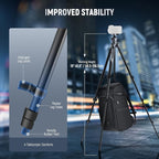 NEEWER LITETRIP LT07 61" Aluminum Travel Camera Tripod, Portable Stand - Image 3
