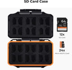 K&F Concept 36 Slots SD Micro SD Memory Card Case, Water-Resistant SD Card - Image 2