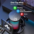 MAONO USB Gaming Microphone for PC, Noise Cancellation Condenser Mic - Image 3