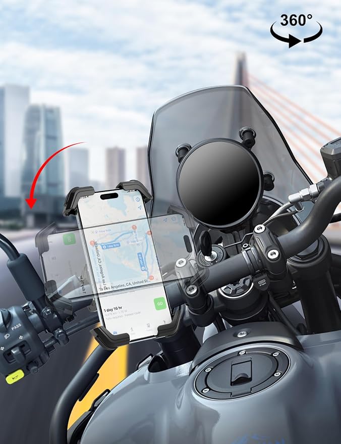 Bike Phone Holder, 360° Adjustable Motorbike Phone Holder - Image 8