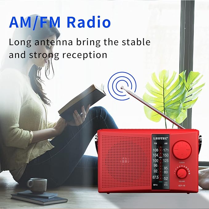 LEOTEC Portable AM FM Radio - Image 3