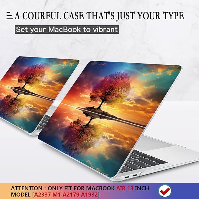 CISSOOK Compatible with MacBook Air 13 inch Case 2021, 2020-2018 Release Model - Image 3