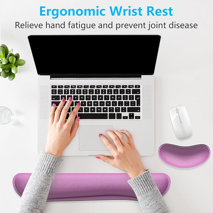 Dapesuom Enlarge Keyboard Wrist Rest, Memory Foam Wrist Cushion - Image 6