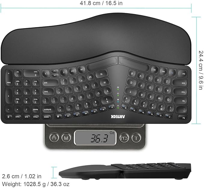 Arteck Split Ergonomic Keyboard - Image 6