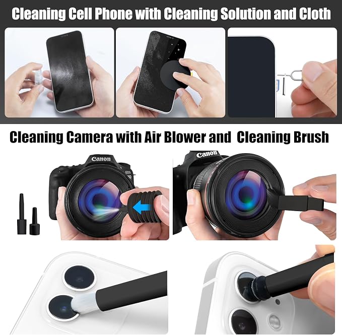 walrfid 2 Pack Laptop Phone Screen Cleaner Kit, Computer Keyboard Brush - Image 4