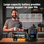12V 314Ah LiFePO4 Lithium Battery, 100A BMS, 15000+ Deep Cycle 300Ah Lithium - Image 7