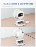 Shinebella AA Battery Powered Clip on Fan - Image 2