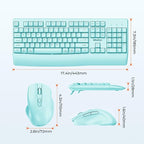 MEETION Wireless Keyboard and Mouse, Full-Sized Cordless Keyboard - Image 4