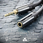 KabelDirekt – Headset Extension Cable – 1ft – Headphone Extension Cord - Image 2