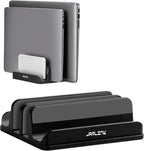 JARLINK 4-in-1 Adjustable Vertical Laptop Stand Holder, Aluminum Dual Slots by JARLINK
