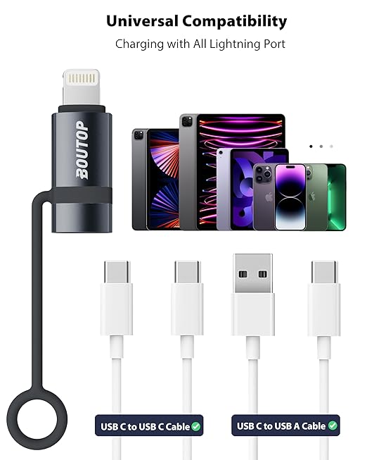 3A 36W USB C to Lightning Adapter, USBC to Lightning Adapter Support Data - Image 6