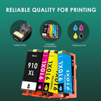910 XL Ink Compatible with HP 910XL Ink Cartridges Combo Pack, 910XL Ink - Image 4