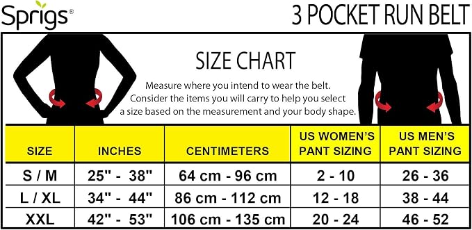 3 Pocket Adjustable Running Belt Waist Pack, Fanny Pack - Image 8