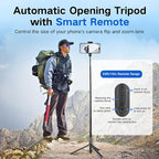 62 inch Automatic Tripod for iPhone, Auto-Open Phone Tripod Stand - Image 2