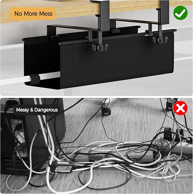 Under Desk Cable Management Tray 15.7" - Image 5