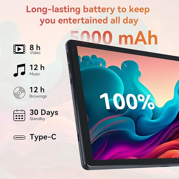 Tablet, 10.1" Android 15 Tablet - Image 4
