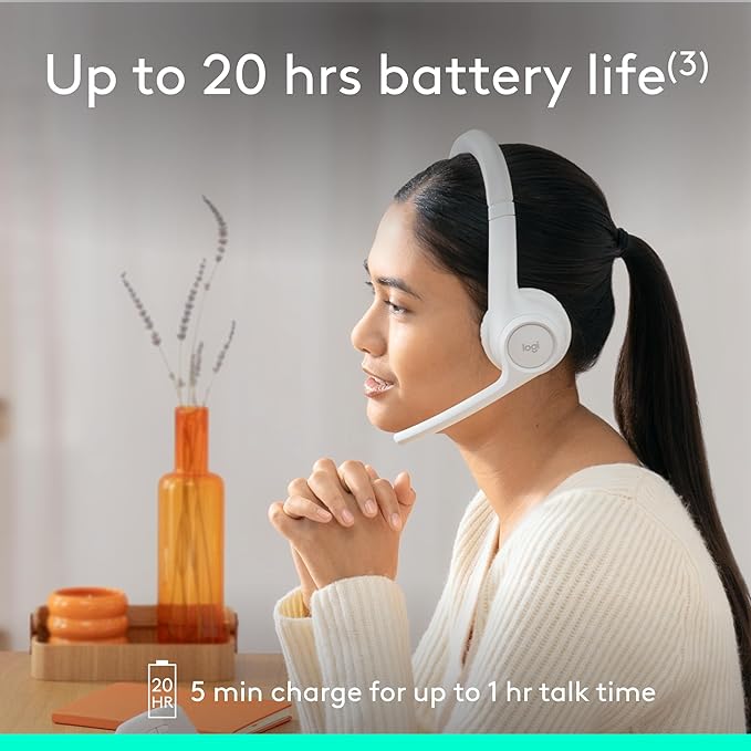 Logitech Zone 300 Wireless Bluetooth Headset - Image 5