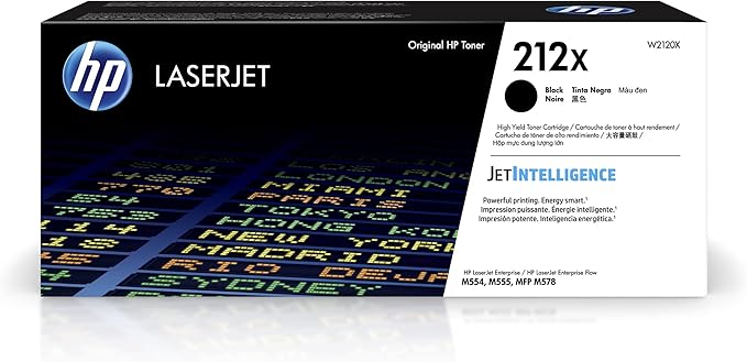 HP 212X Black High-yield Toner Cartridge | Works by HP