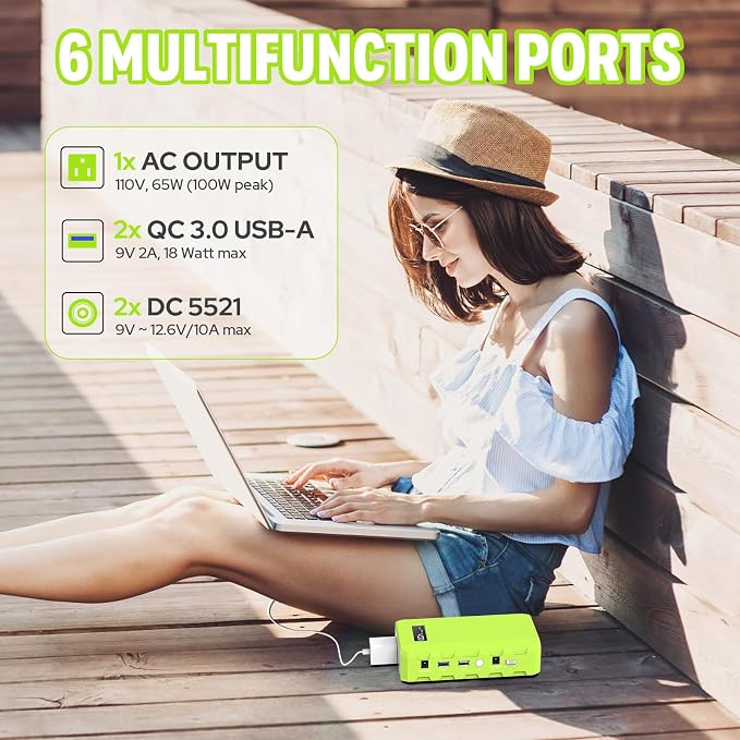 SinKeu Portable Power Station 88Wh, Solar Generator Power Bank - Image 5