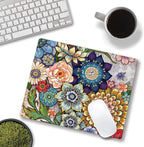 Mouse Pad, Abstract Floral Mouse Pad, Premium-Textured Computer Mouse Mat - Image 4