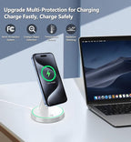 Magnetic Wireless Charger Stand 15W Fast Mag-Safe Charger - Image 4