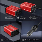 400W Car Power Inverter: vansoet DC 12V to AC 110V Inverter Converter, USB C PD - Image 5