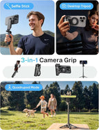 MAGIC JOHN Phone Tripod with 2 Selfie Light, Portable Pocket Size Selfie Stick - Image 3