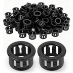 200PCS 1/2" Black Cable Snap Bushing Grommet, Snap in Cord Bushing Protect by Unknown