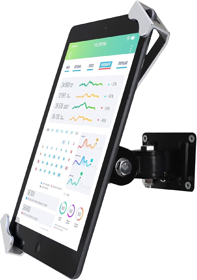 Tablet Wall Mount Holder with Anti Theft Lock, Rotate Design, Bracket by WeSTRUGGLE