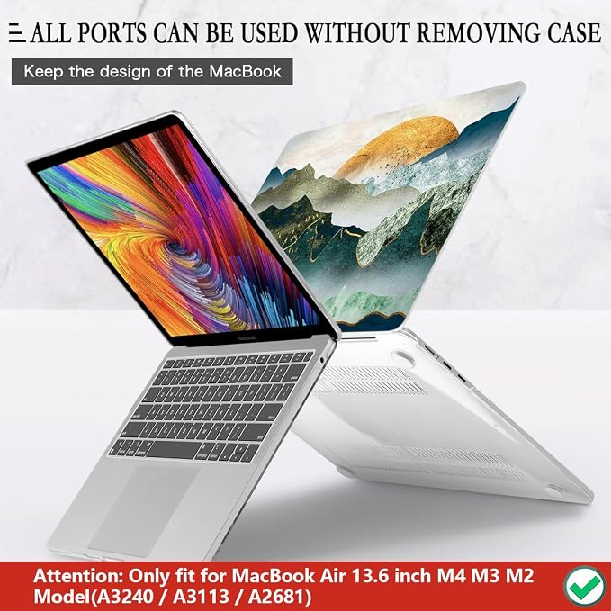 CISSOOK Mountain Case for MacBook Air 13.6 inch 2025 2024 2022 Release Model - Image 5