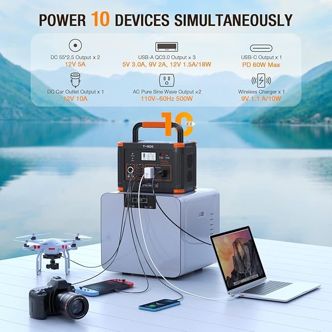 519Wh Outdoor Solar Generator - Image 3