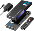 HDMI Switch 3 in 1 Out, 4K@60Hz Switcher, Auto-Switching HDMI 2.0 Switcher by JCHICI