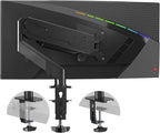 Gas Spring Monitor Arm 32 Inch, Adjustable Single Monitor Desk Mount by PholitenMonitorArm