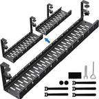 No Drilling Extendable Under Desk Cable Management, Metal Cable Management Tray by BIWIST