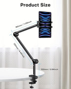OMOTON Adjustable Tablet Stand for Desk, Tablet Mount for iPad, Phone Holder - Image 2