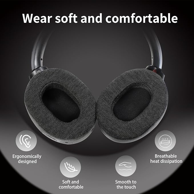 Skin-Friendly Cotton Replacement Earpads - Image 5