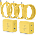 Super Fast Samsung Charger Type C, 45W Dual Port USB C Fast Charger Block & by QZIIW