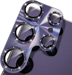 YWXTW Camera Lens Protector for Samsung Galaxy S24 Ultra, Bling Glitter by YWXTW