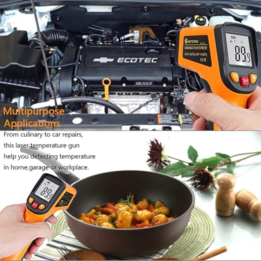 Ketotek Digital Infrared Thermometer Temperature Gun -58°F-1112 °F Handheld Non - Image 7