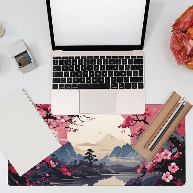 Desk Pad, Mountains and Sun Large Gaming Mouse Pad - Image 7