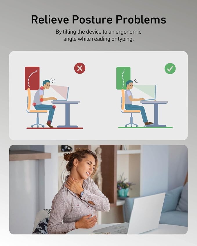 3 in 1 Silicone Laptop Stand, Keyboard Riser - Image 4