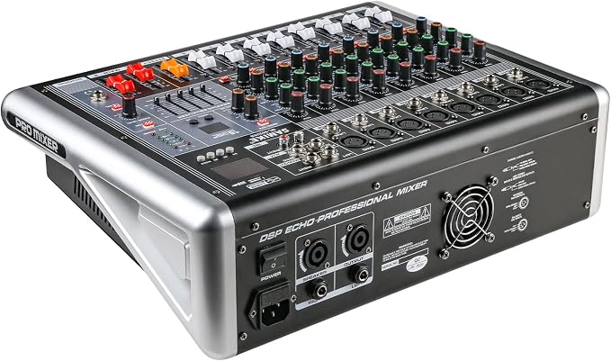 Mixers Audio 8 Channel Mixer Power Mixer Amplifier 2 * 300 Watt Output Dj Mixer - Image 7