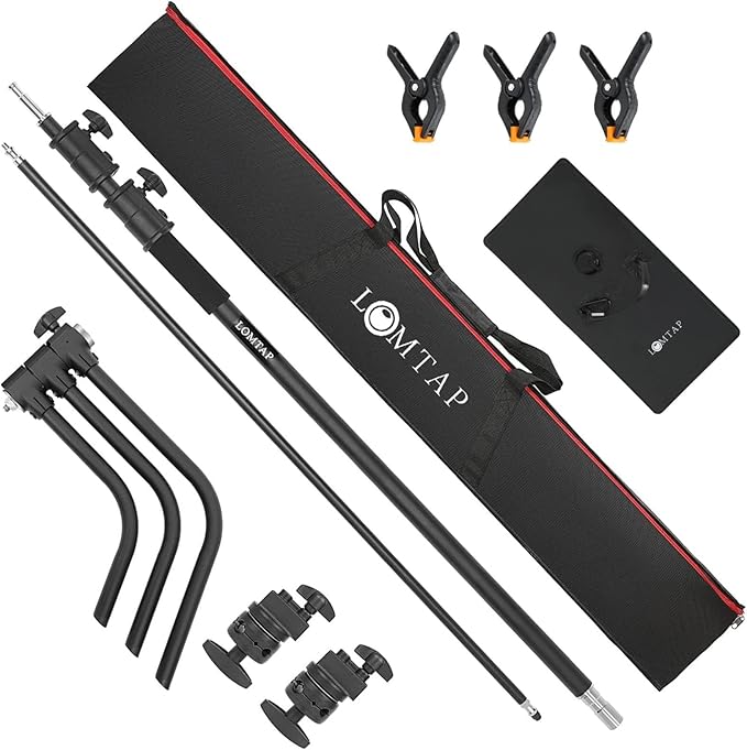 LOMTAP C Stand Light Stand Stainless Metal Photography Kit - Image 9
