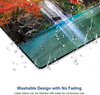 Mouse Pad, Natural Landscape Mouse Mad, Square Waterproof Mouse Pad Non-Slip - Image 5