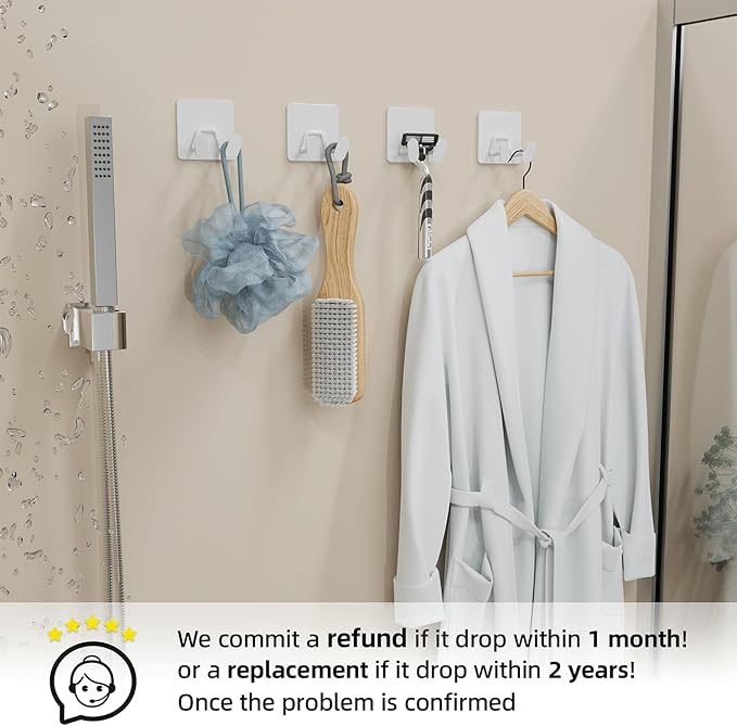 Adhesive Shower Hooks for Inside - Image 7